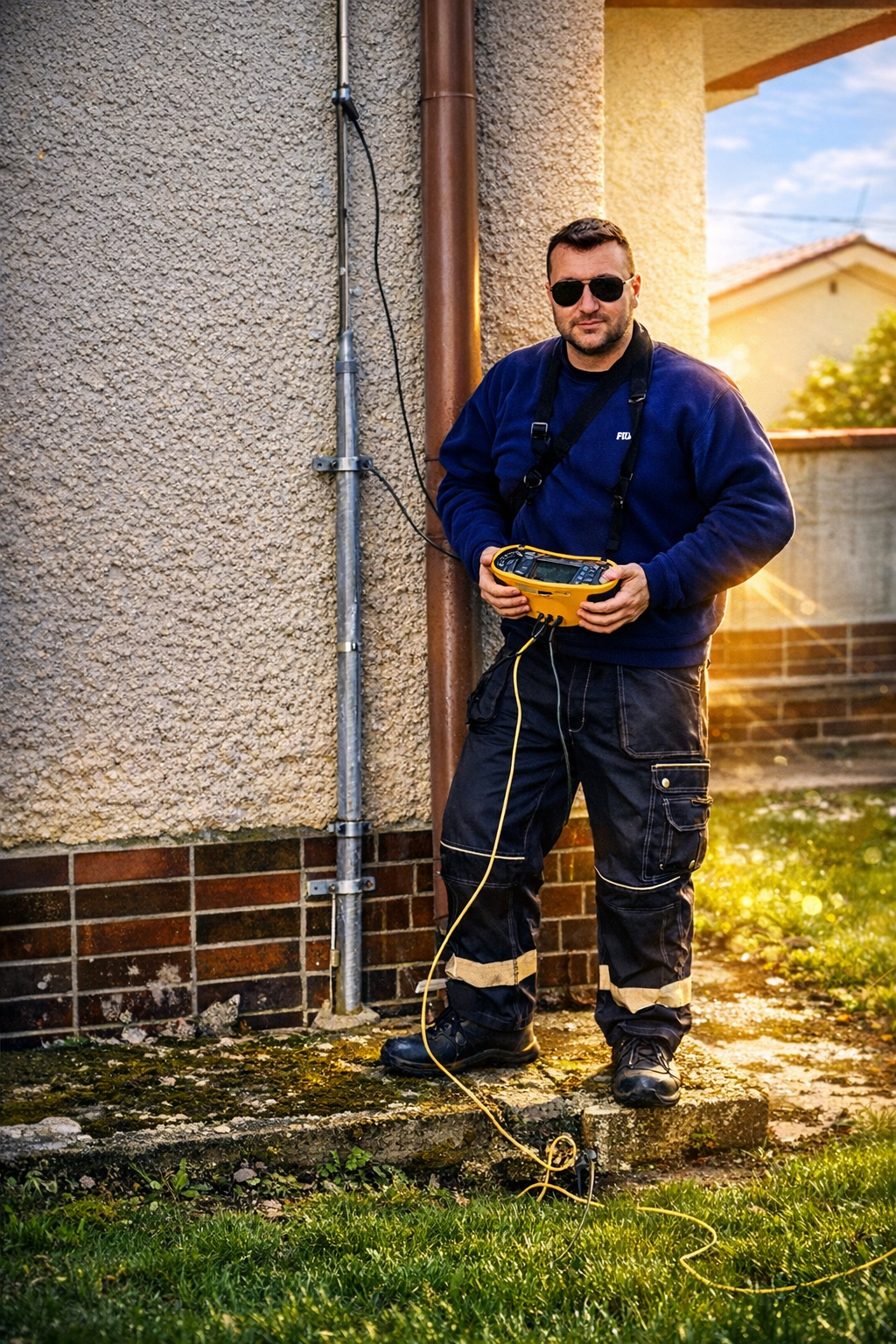 Odborný test bleskozvodu a uzemnenia